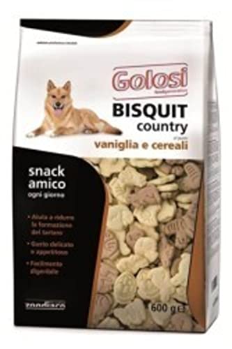 Futtermittel für Hunde Bisquit Country Vanille und Getreide 600 g by Zodiaco Golosi Food Generation von Golosi