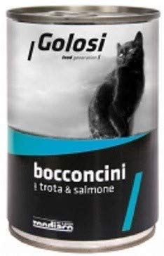 Golosi Wet Cat Leckerbissen 400 g, Forelle und Lachs von Golosi