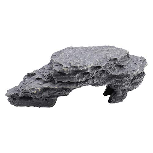 Basking Plattform Höhle 20 × 10 × 8 Versteckhöhle Aquarium Schildkröte Reptilien Sonnenversteck Dekoration Ornament von Gonetre