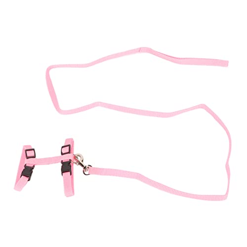 Katzengeschirr Set Katzengeschirr Leine Katzengeschirr Set ausbruchsicher leichtes Kätzchen Brustgeschirr mit Traktionsseil für Outdoor Walking Blau (Rosa) von Gonetre