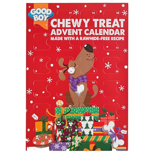 Chewy Dog Adventskalender Tasty Chewy Chicken Treats 60g von Good Boy