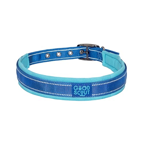 Good Scout Gepolstertes Halsband, Größe XL, Blau / Himmelblau von Good Scout