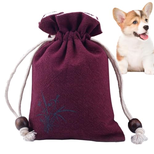 Goowafur Aschebeutel für Hunde, Aschebeutel für Haustiere,Kordelzug-Design-Katzenbeutel für Asche - Leichte Memorial-Hundetaschen, Andenken-Hunde-Asche, Katzen-Haustier-Asche-Beutel, Kordelzug-Design von Goowafur