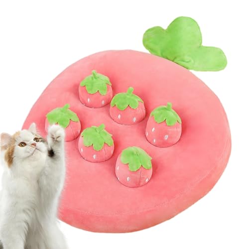 Goowafur Karotten-Katzenspielzeug, Hundespielzeug Karottenfarm,Enrichment Dog Snuffle Puzzle-Spielzeug - Interaktives Katzenspielzeug Erdbeerfarm, Karottenziehspielzeug und Ananaspuppe für Welpen von Goowafur