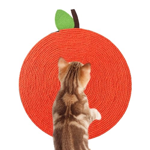 Goowafur Katzenkratzbrett, Katzenkratzspielzeug - Sisal-Kratzmatte für Haustiere - Möbelschutz Orange Form Sisal Katzenkratzmatte für Übungsspielspielzeug von Goowafur