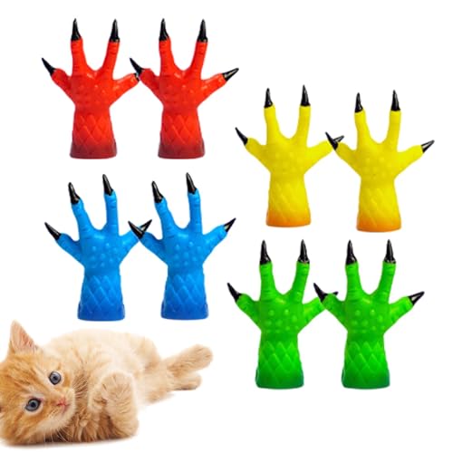 Goowafur Kleine Hände für Katzen,Kleine menschliche Hände für Katzen | Interaktive kleine Hände dekorativ für Katzenpfoten | Entzückendes Haustier-Spielzeug, Fingerpuppe für Katzenmassage, für von Goowafur