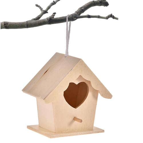 Goowafur Kolibri-Haus - Vogelhaus aus zum Aufhängen im Freien | Bauernhaus Dekoratives Vogelnest Geschenk für Kolibris, Kardinäle, Drosseln und Wildvögel von Goowafur