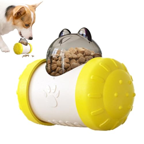 Goowafur Leckerli-Spender-Hundeball, Leckerli-Spender-Spielzeug für Hunde, Interaktiver Spielzeug-Leckerli-Spenderball für Hunde, Interaktiver Hundefutter-Puzzle-Futterball, Hundeleckfutterspielzeug von Goowafur