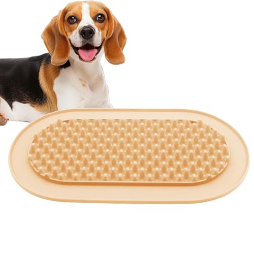 Goowafur Leckmatten für Hunde, Leckmatte für Hunde - Haustier-Silikon-Anti-Erstickungs-Snacks-Leckpad,Hunde-Anreicherungsspielzeug, kippsichere Leckmatte für Haustiere zum Baden, Pflegen und Training von Goowafur