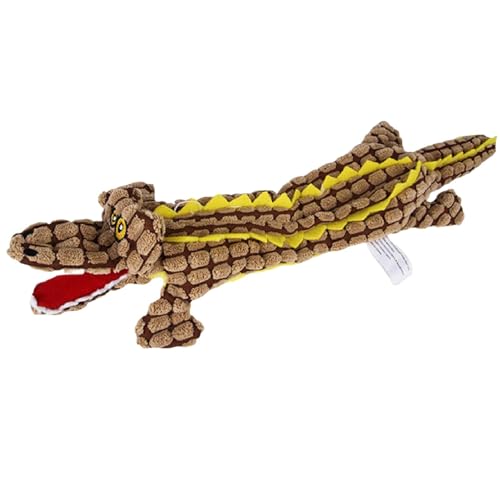 Goowafur Quietschspielzeug für Haustiere, Quietschspielzeug für Hunde - Haustiere lindern Langeweile, schreiendes Krokodilspielzeug | Weiches, interaktives, quietschendes Krokodil für aggressive von Goowafur