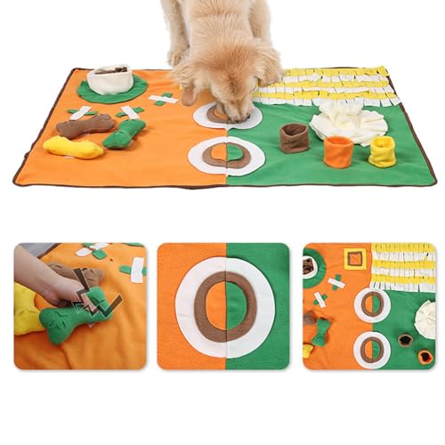Goowafur Schnüffelmatte für Hunde, interaktives Fütterungsspiel gegen Langeweile und geistige Stimulation, interaktives Hunde-Puzzlespielzeug, Schnüffelmatten für langsames Füttern von Goowafur