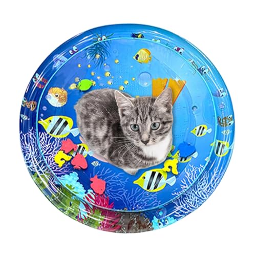 Goowafur Sensorische Wassermatte für Katzen, Wasserspielmatte für Katzen | Wassersensor-Spielmatte für Katzen | Sensorische Wasserspielmatte für Katzen – Wassersensor-Spielmatte für cooles, von Goowafur