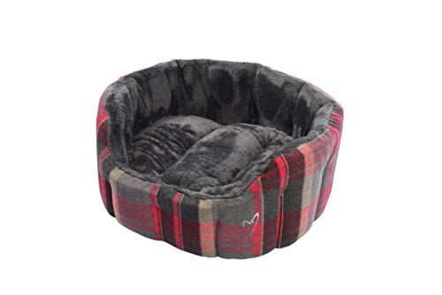 CDBL-02 Gorpets Camden Deluxe Bett, 76 cm, Rot kariert von Gor Pets