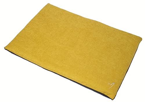 Gor Pets Camden Bequeme Matte, Größe L (76 x 122 x 5 cm), senffarben von Gor Pets