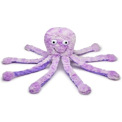 Gor Pets Super Snuggly Plüsch Octopus Hundespielzeug - Super Weich mit mehreren Quietschern & Knistern - Perfekter Kuschelbegleiter für Welpen & Hunde (Lila, Big Daddy Large) von Gor Pets