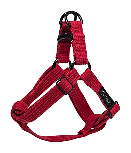 Gorpets Gor Hundegeschirr, Baumwolle, Größe M, 30–55 x 2 cm, Rot von Gor Pets