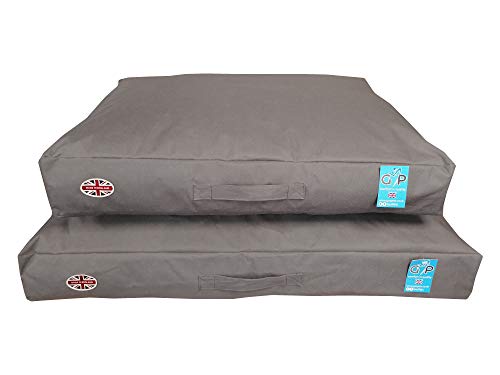 Gorpets Hundebett, groß, 71 x 100 x 13 cm, Grau von Gor Pets