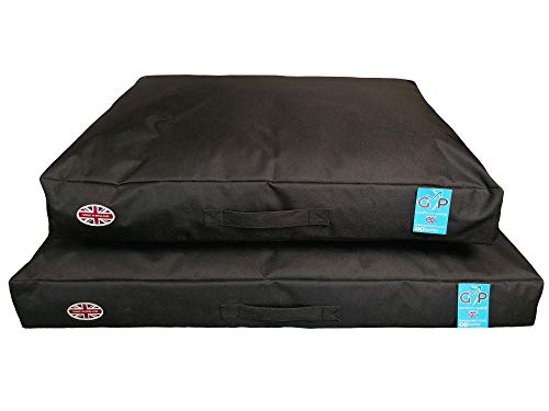 Gorpets Hundebett für den Außenbereich, Größe M, 56 x 81 x 13 cm, Schwarz von Gor Pets