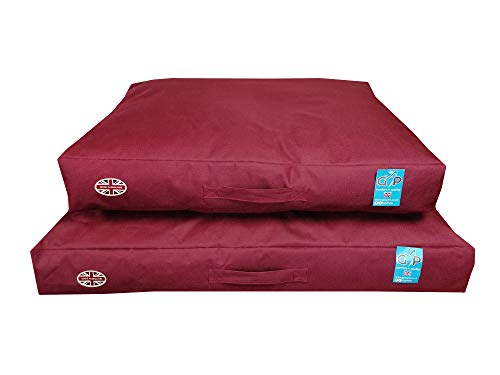 Gorpets Outdoor Hundebett, Größe L, 71 x 100 x 13 cm, Weinrot von Gor Pets