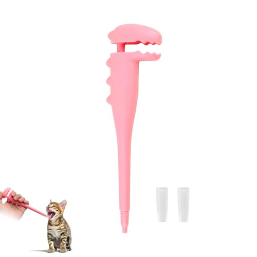 Pet Medicine Shooter Plunger, Tablet Shooter Popper für Katzen Hunde mit weicher Spitze Medizin Spender Pusher Feeder Medizin Fütterungswerkzeug für Kleintiere von Gosknor