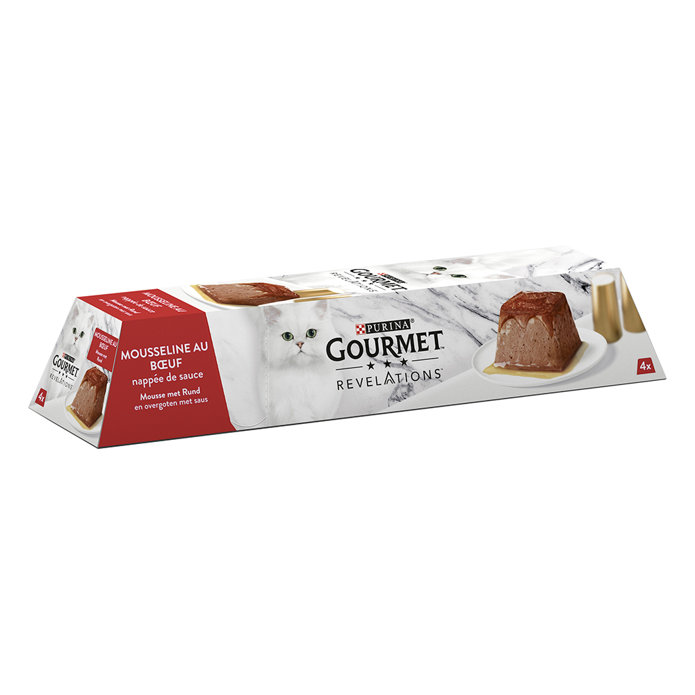 10 + 2 gratis! 12 x 57 g Gourmet Revelations Mousse - Rind von Gourmet