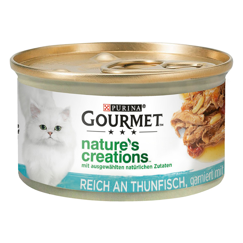 10 + 2 gratis! 12 x 85 g Gourmet Nature's Creations - Thunfisch mit Tomate & Reis von Gourmet