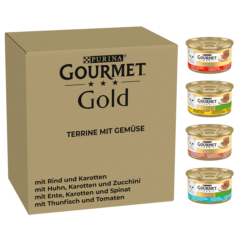 192 x 85 g Jumbopack Gourmet Gold zum Sonderpreis! - Terrine mit Gemüse von Gourmet