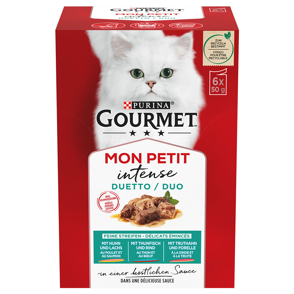 36 + 12 gratis! 48 x 50 g Gourmet Mon Petit - Mixpaket Fleisch & Fisch von Gourmet