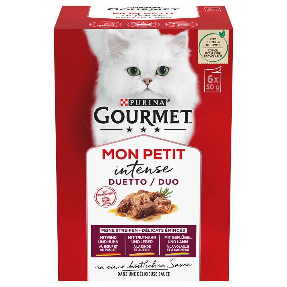 36 + 12 gratis! 48 x 50 g Gourmet Mon Petit - Mixpaket Fleisch von Gourmet