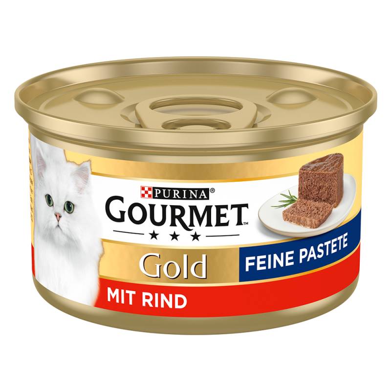 36 + 12 gratis! 48 x 85 g Gourmet Gold - Feine Pastete - Rind von Gourmet