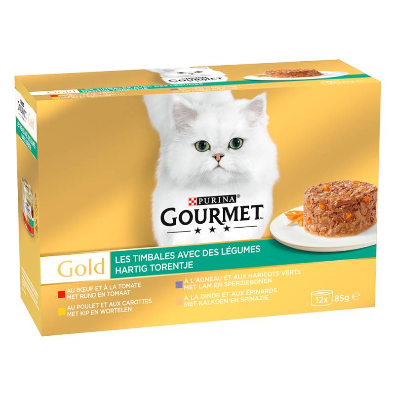 36 + 12 gratis! 48 x 85 g Gourmet Gold - Raffiniertes Ragout: Mix mit Gemüse von Gourmet