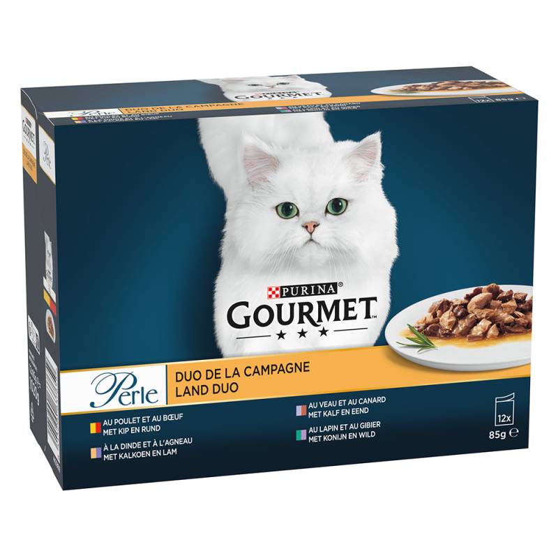 36 + 12 gratis! 48 x 85 g Gourmet Perle Gemische Auswahl - Duo vom Land von Gourmet