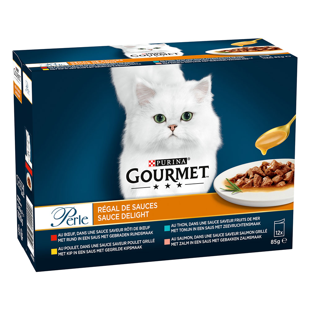 36 + 12 gratis! 48 x 85 g Gourmet Perle Gemische Auswahl - Genuss in Sauce von Gourmet