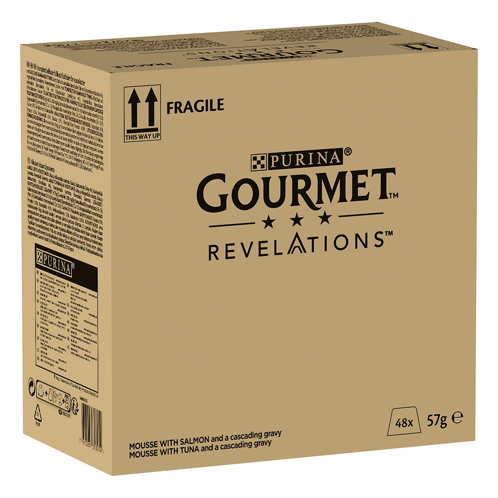 96 x 57 g Gourmet Revelations Mousse zum Sonderpreis! - Lachs und Thunfisch von Gourmet