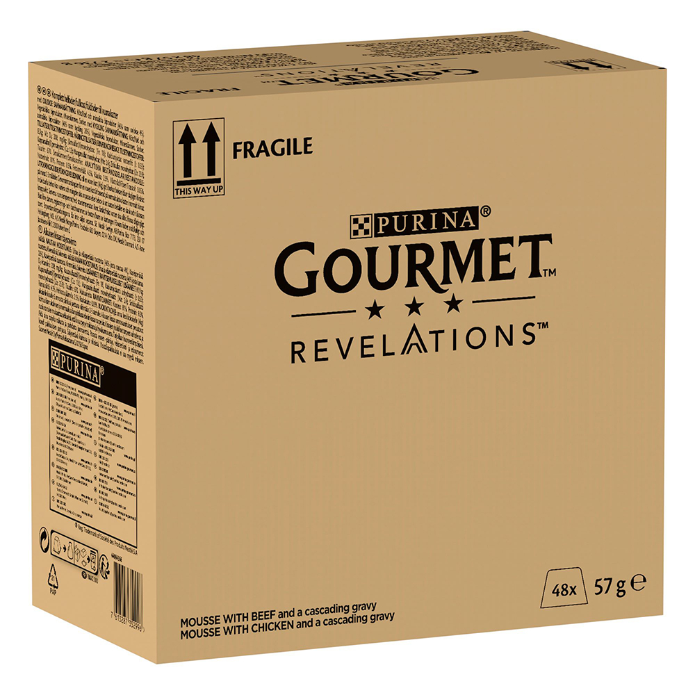 96 x 57 g Gourmet Revelations Mousse zum Sonderpreis! - Rind und Huhn von Gourmet