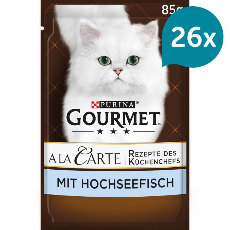 GOURMET A la Carte Hochseefisch, Reis & Gemüse 26x85g von Gourmet