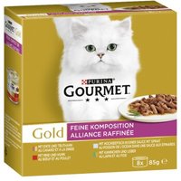 GOURMET Gold Feine Komposition Mix 8 x 85 g von Gourmet