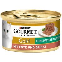 GOURMET Gold Feine Pastete 12x85g Ente & Spinat von Gourmet