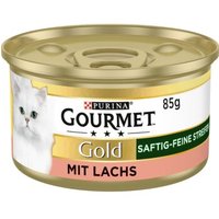 GOURMET Gold Saftig-feine Streifen 12x85g Lachs von Gourmet