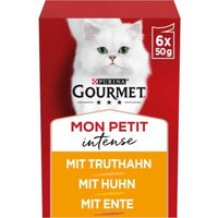 GOURMET Mon Petit Intense 8x6x50g mit Ente, Huhn, Truthahn von Gourmet