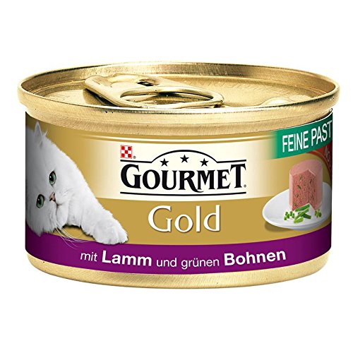 Gourmet Dose Gold Feine Pastete Lamm&Bohnen 12x 85g Katzenfutter von Gourmet