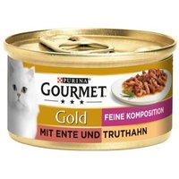 GOURMET Gold Feine Komposition 12x85g Ente & Truthahn von Gourmet