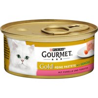 Gourmet Gold Feine Pastete 12 x 85 g - Forelle & Tomate von Gourmet