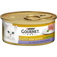 Gourmet Gold Feine Pastete 12 x 85 g - Lamm & grüne Bohnen von Gourmet