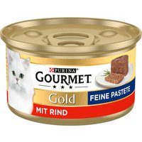 Gourmet Gold Feine Pastete 12 x 85 g - Rind von Gourmet