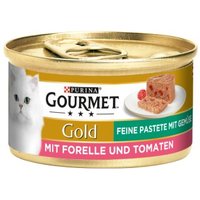 GOURMET Gold Feine Pastete 12x85g Forelle & Tomaten von Gourmet