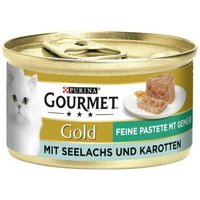 GOURMET Gold Feine Pastete 12x85g Seelachs & Karotten von Gourmet