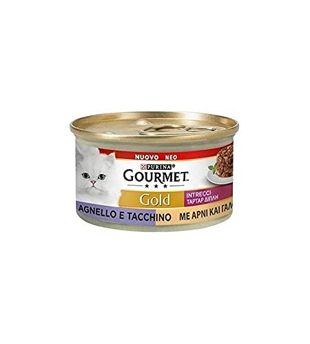 Gourmet Gold Flechte di Gusto Nassfutter für Katzen mit Truthahn und Lamm, 85 g von Gourmet