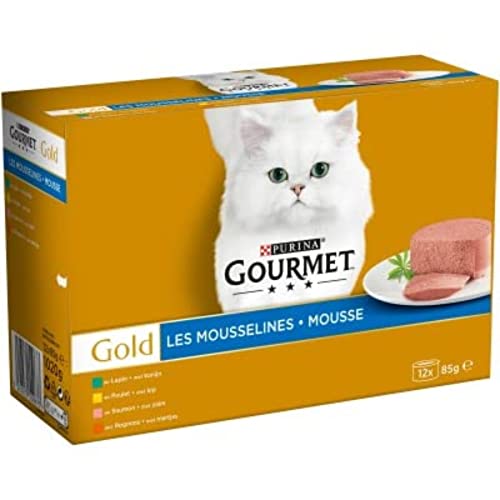 Gourmet Gold Les Mousselines, Patée für Katzen, 12 x 85 g von Gourmet
