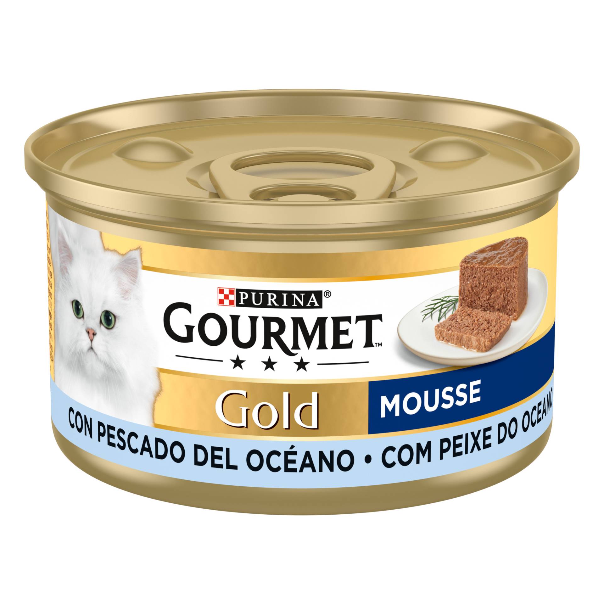 Gourmet Gold Mousse 24 x 85 g Nassfutter für Katzen - Meeresfische von Gourmet